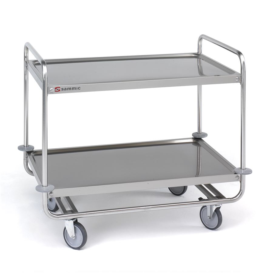 Carro de servicio reforzado 2 estantes - 1000 x 600 mm - CSR-210