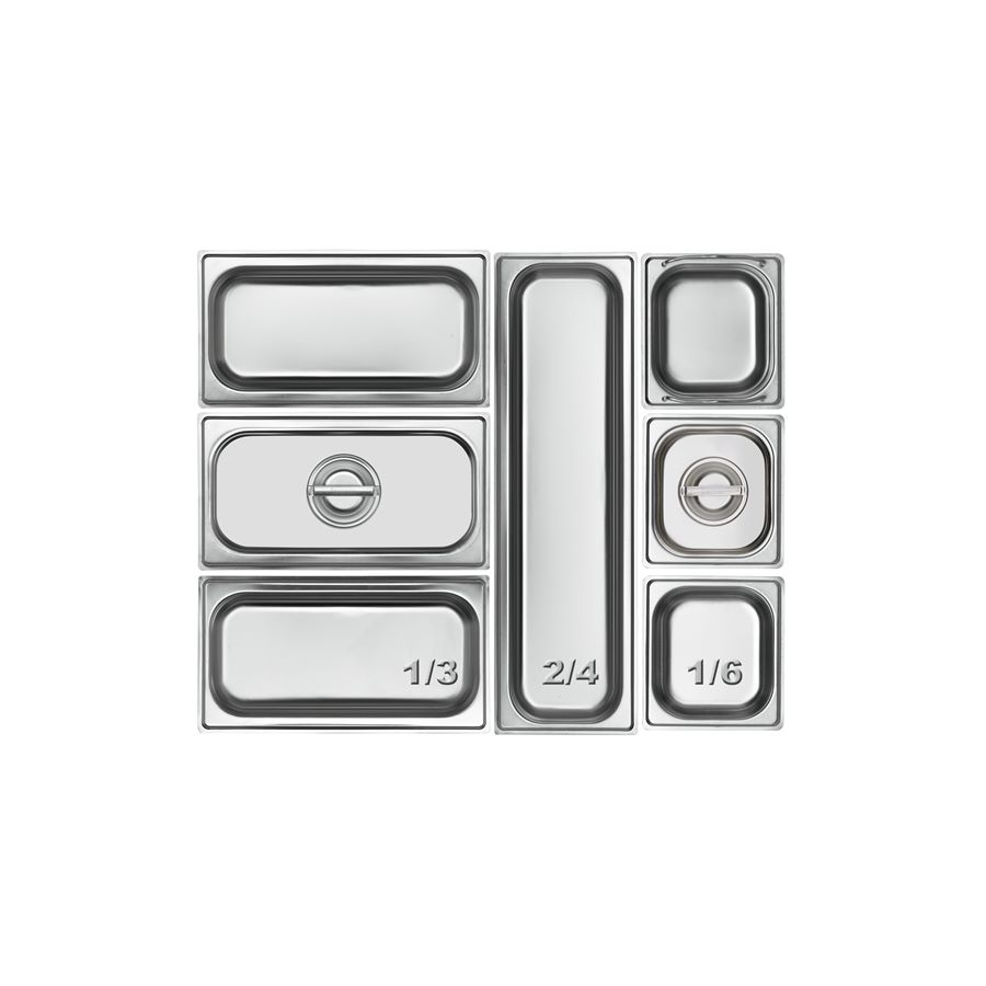 Cubeta 2/4 de 65 (530 x 162 x 65 mm)